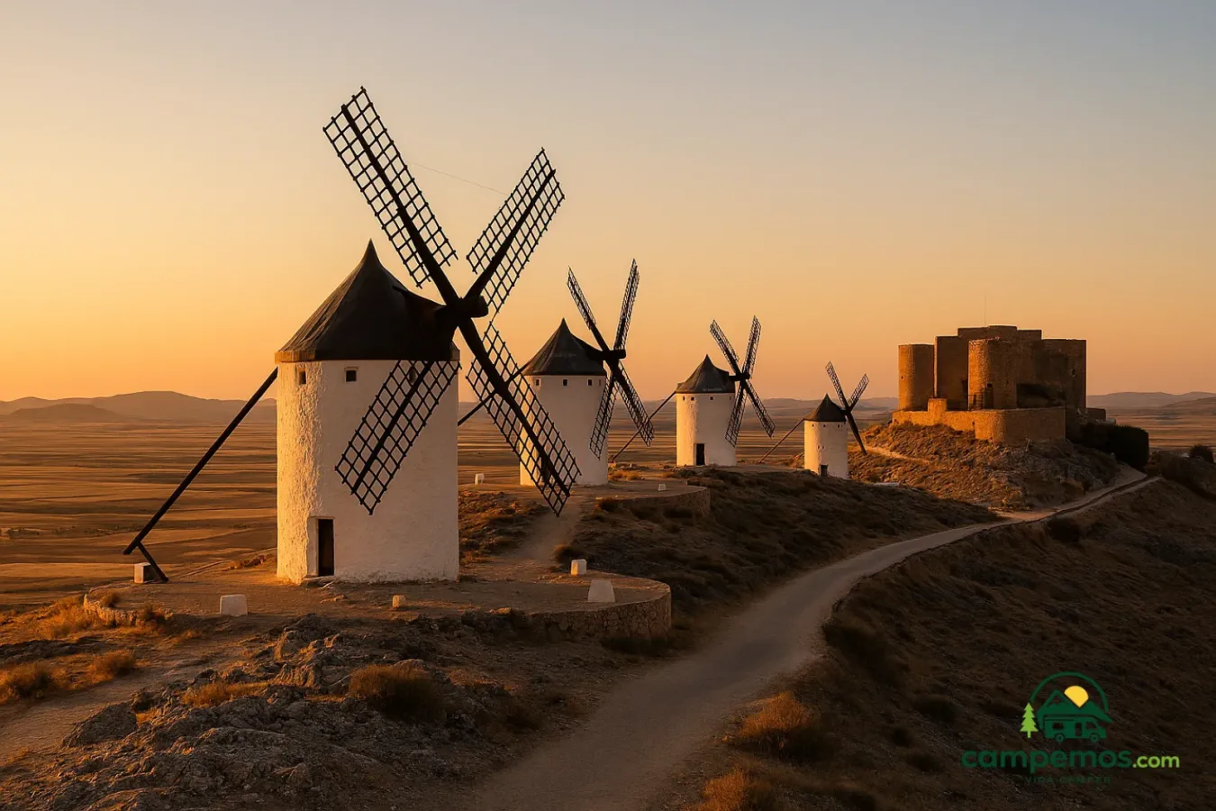 La Mancha quijotesca en autocaravana: los molinos de Consuegra, Almagro y la ruta del Quijote en 5 días