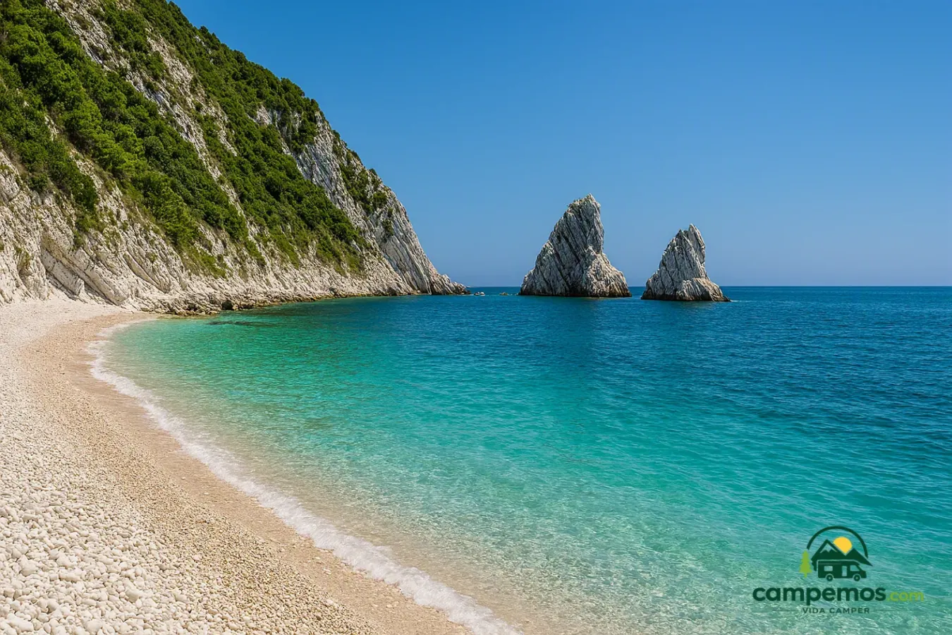 Riviera del Conero y grutas de Frasassi en autocaravana — 4 días entre acantilados y cuevas