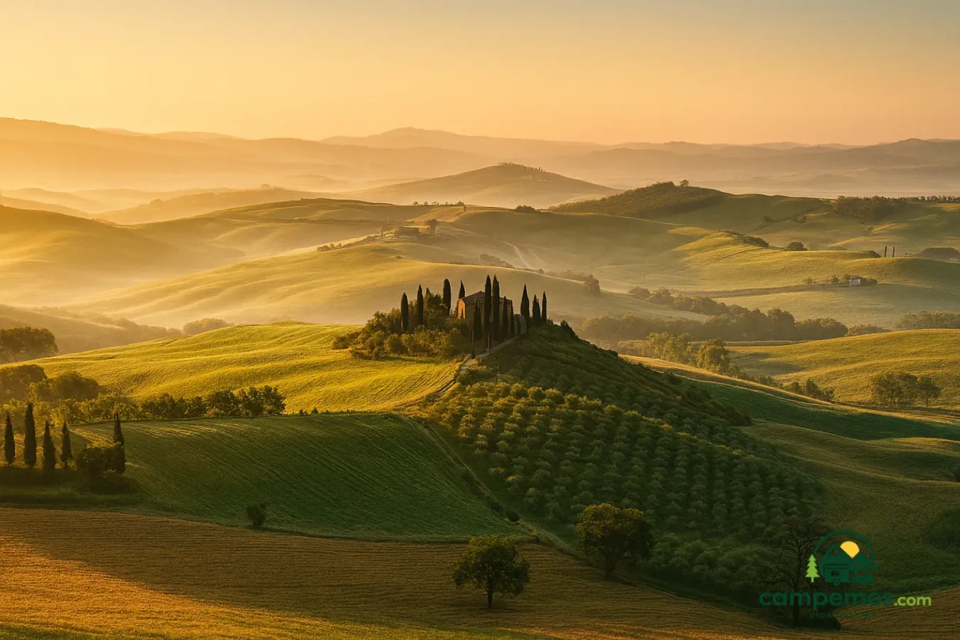 Toscana en autocaravana: 7 días entre Florencia, Siena y los cipreses del Val d'Orcia