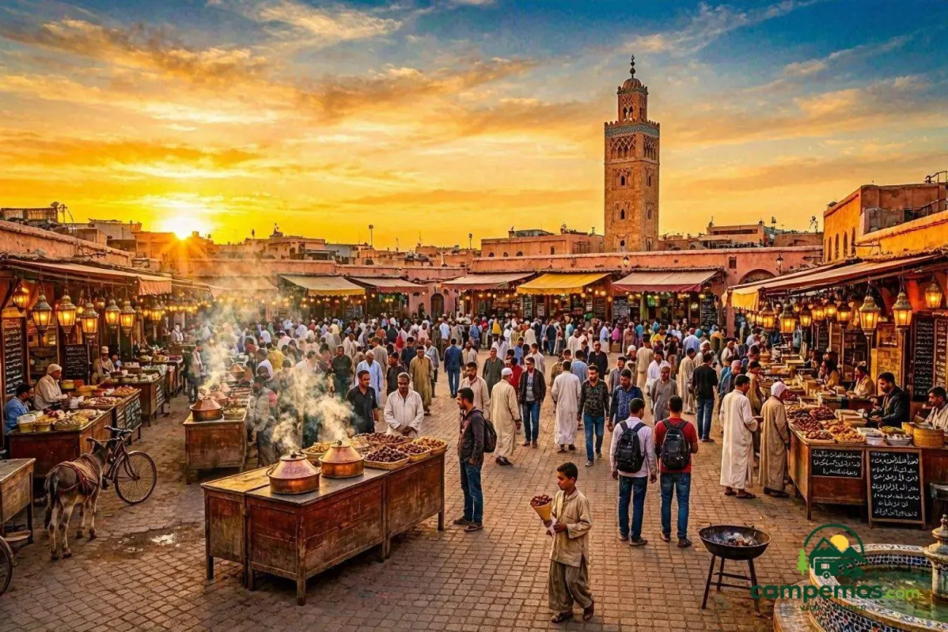 Marrakech en autocaravana: medina, Jemaa el-Fna y los jardines (4 días)