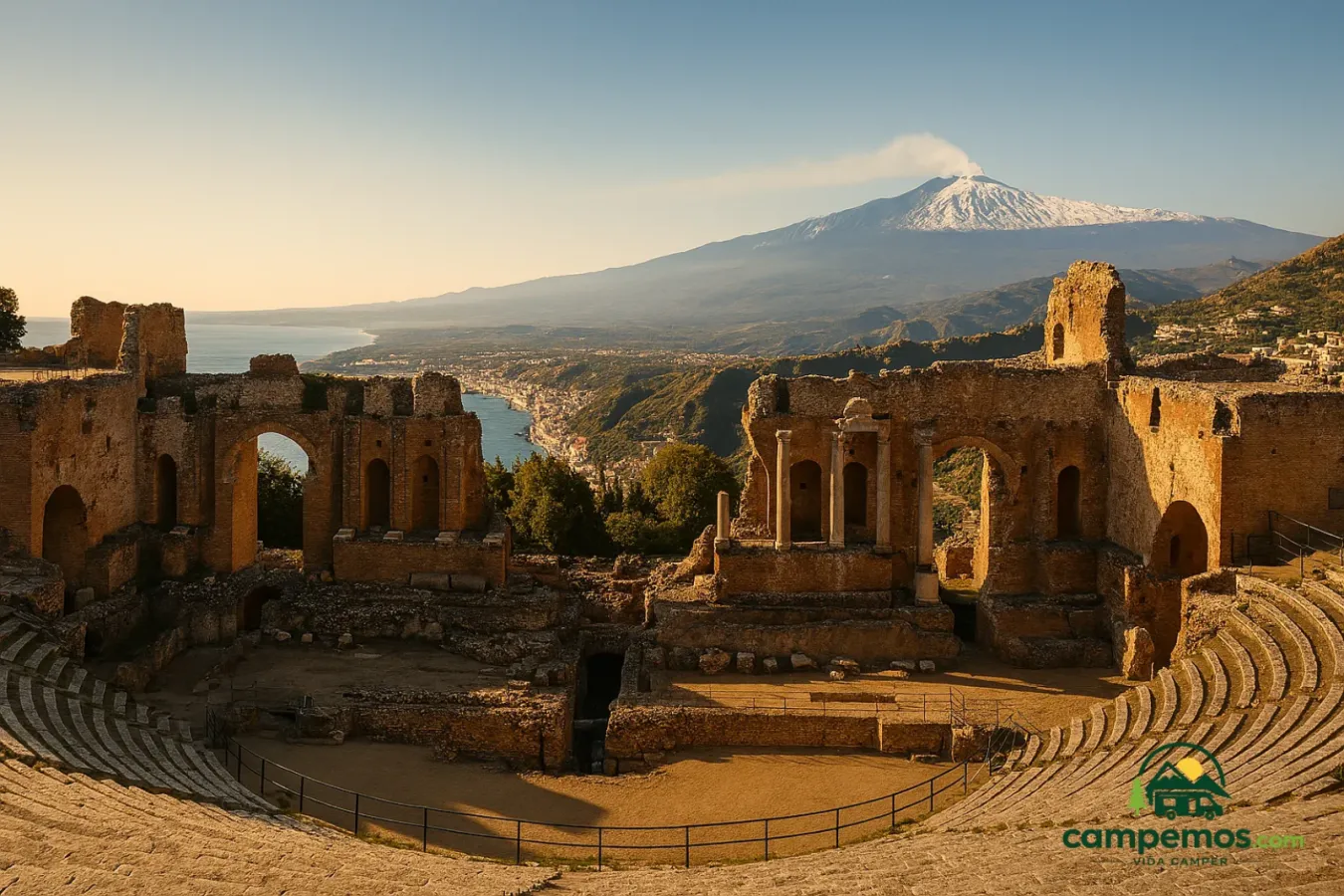 Sicilia en autocaravana: 8 días entre el Etna, Siracusa y el barroco del Val di Noto